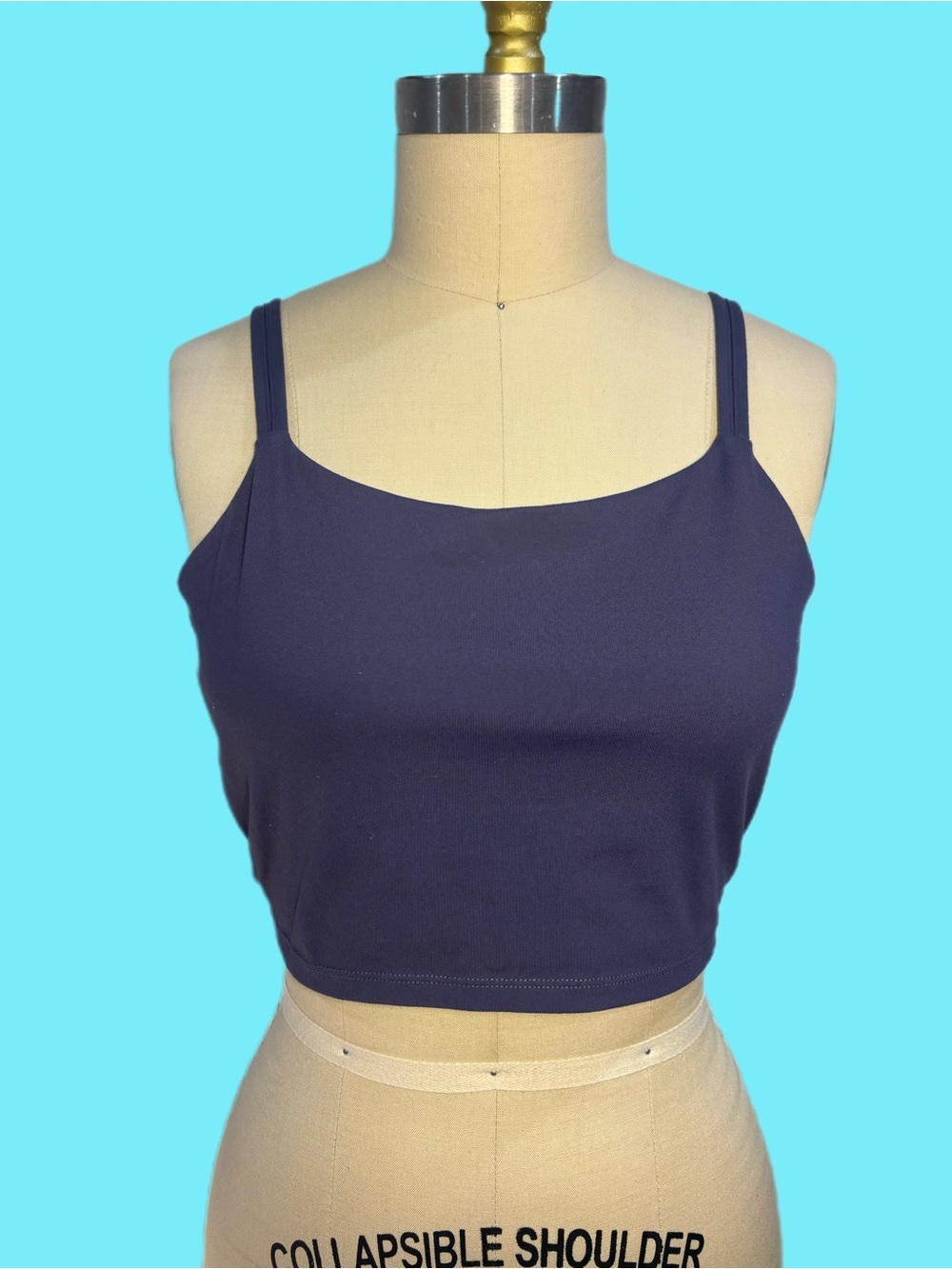 HALARA Navy Blue Cropped Tank Top